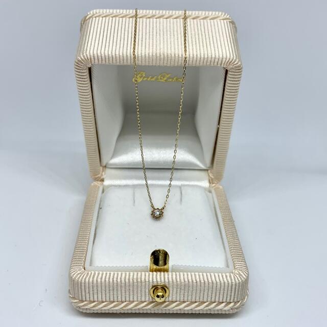 jupiter GOLD LABEL(ジュピターゴールドレーベル)のjupiter gold label k10 0.07ct 一粒ダイヤネックレス レディースのアクセサリー(ネックレス)の商品写真