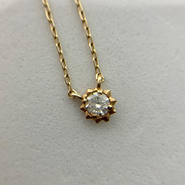 jupiter GOLD LABEL(ジュピターゴールドレーベル)のjupiter gold label k10 0.07ct 一粒ダイヤネックレス レディースのアクセサリー(ネックレス)の商品写真