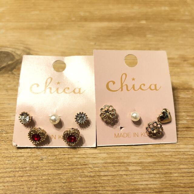 新品　未使用　ピアス　セット レディースのアクセサリー(ピアス)の商品写真