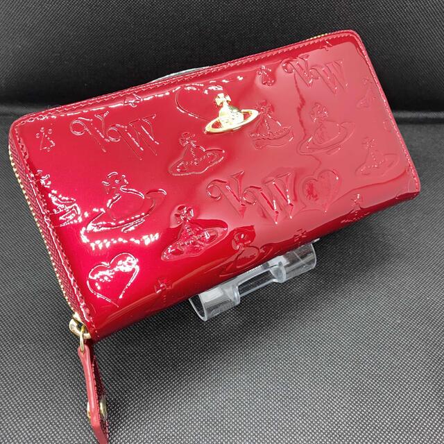 Vivienne Westwood(ヴィヴィアンウエストウッド)の【半額セール】新品　本物　ヴィヴィアンウエスウッド　レッド　エナメル 長財布 レディースのファッション小物(財布)の商品写真