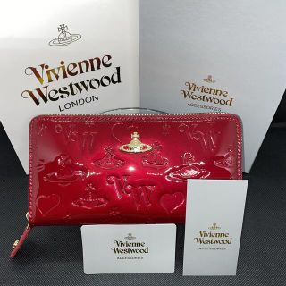 ヴィヴィアンウエストウッド(Vivienne Westwood)の【半額セール】新品　本物　ヴィヴィアンウエスウッド　レッド　エナメル 長財布(財布)