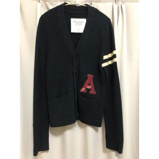 アバクロンビーアンドフィッチ(Abercrombie&Fitch)のアバクロ　ネイビーカーディガン  メンズ(カーディガン)