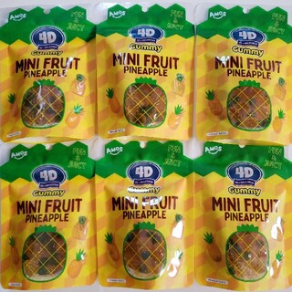 グミ詰め合わせ  4Dグミ ミニフルーツパイナップルグミ  72ｇ× 6袋(菓子/デザート)
