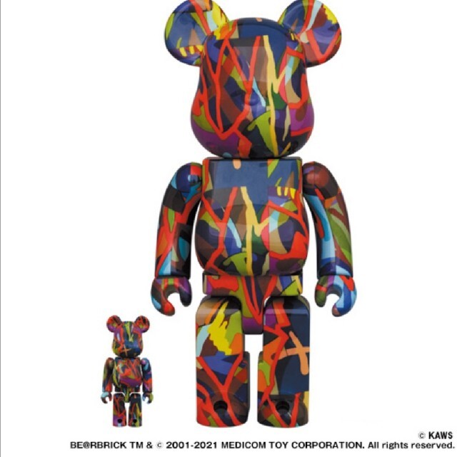 BE@RBRICK KAWS TENSION 100% & 400% ベアブリッフィギュア