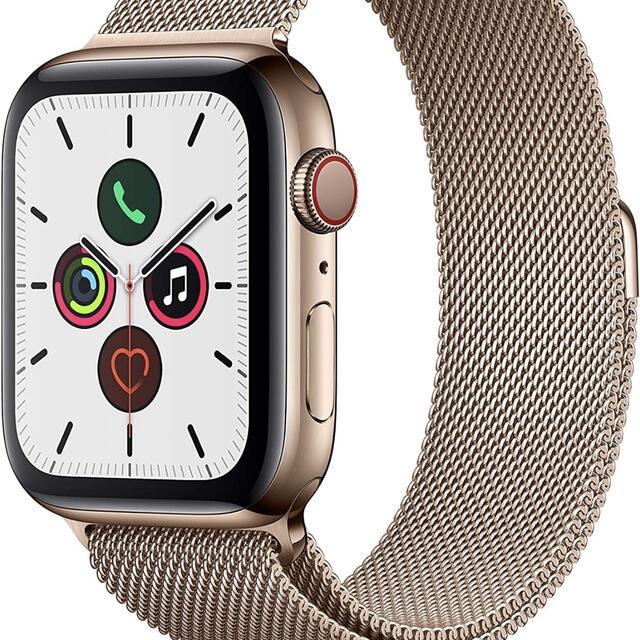 美品Apple Watchシリーズ5 ゴールドステンレス44ミリ-connectedremag.com