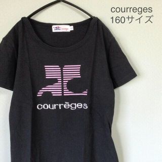 クレージュ(Courreges)のcourreges クレージュ　半袖Tシャツ　プリントTシャツ　黒色160サイズ(Tシャツ/カットソー)