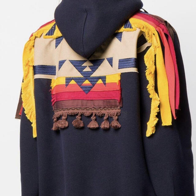 SACAI レディースフリンジディテールパーカー