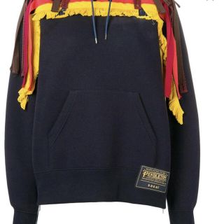 サカイ(sacai)のSACAI レディースフリンジディテールパーカー(パーカー)