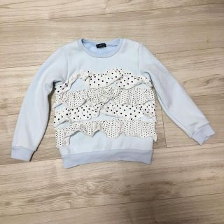 カルディア（こどもの森）トレーナー　女の子　裏起毛　110センチ(Tシャツ/カットソー)