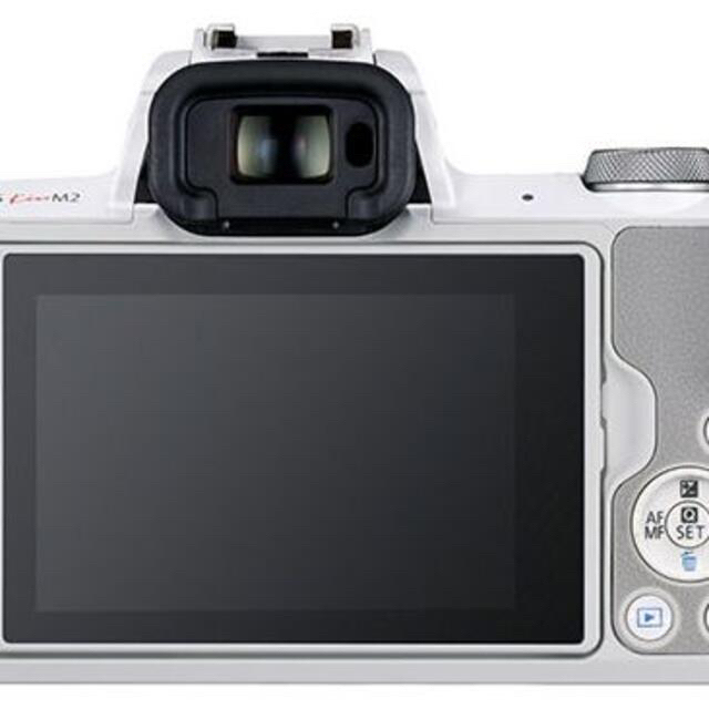 Canon(キヤノン)の【未使用】Canon EOS Kiss M レンズキット ホワイト スマホ/家電/カメラのカメラ(ミラーレス一眼)の商品写真