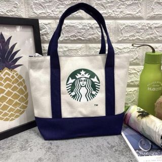 スターバックスコーヒー(Starbucks Coffee)のスターバックス　トートバッグ  エコバッグ　スタバ　限定発売  ネイビー(トートバッグ)