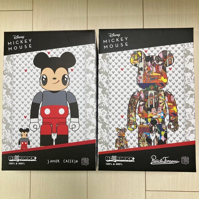 MEDICOM TOY(メディコムトイ)の送料込み 2G BE@RBRICK Mickey Mouse 100%&400% エンタメ/ホビーのフィギュア(その他)の商品写真