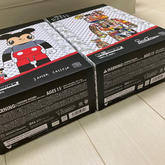 MEDICOM TOY(メディコムトイ)の送料込み 2G BE@RBRICK Mickey Mouse 100%&400% エンタメ/ホビーのフィギュア(その他)の商品写真