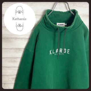 エクストララージ(XLARGE)の【即完売モデル】エクストララージ刺繍センターロゴモックネックスウェット希少カラー(スウェット)