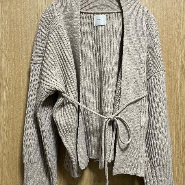 amail attractive bulky knit カーディガン　アマイル