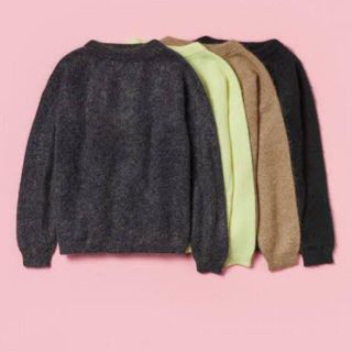 アクネ(ACNE)の【美品】Acne Studios ドラマティックモヘア ダークグレー(ニット/セーター)