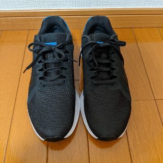 ナイキ(NIKE)の【カンナ様専用】ナイキシューズ 黒青　ブラック・ブルー(スニーカー)