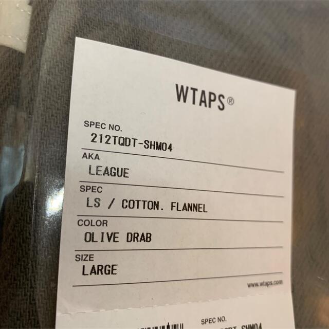 W)taps - 新品 L WTAPS LEAGUE LS OLIVE リーグ シャツ 21AWの通販 by ...