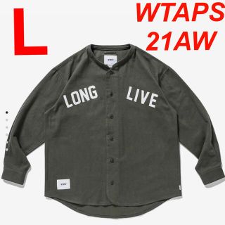 ダブルタップス(W)taps)の新品 L WTAPS LEAGUE LS OLIVE リーグ シャツ 21AW(シャツ)