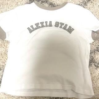 アリシアスタン(ALEXIA STAM)のALEXIA STAM リンガーＴシャツ(Tシャツ(半袖/袖なし))