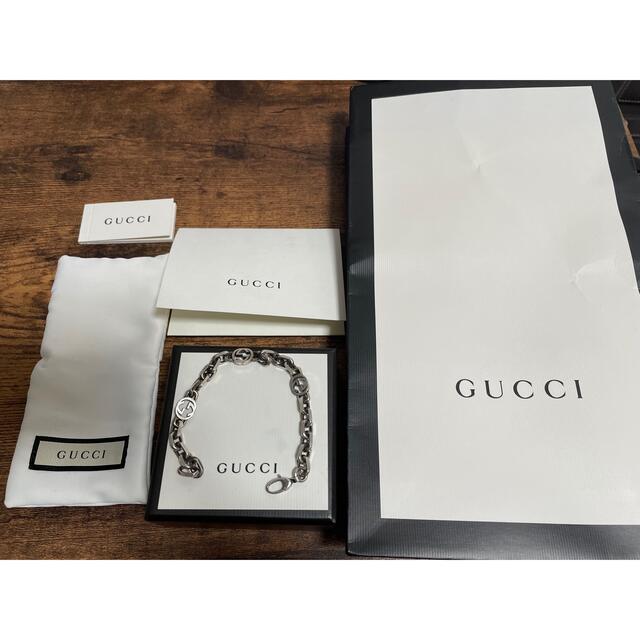 Gucci(グッチ)のGUCCI インターロッキングG ブレスレット サイズ18 メンズのアクセサリー(ブレスレット)の商品写真