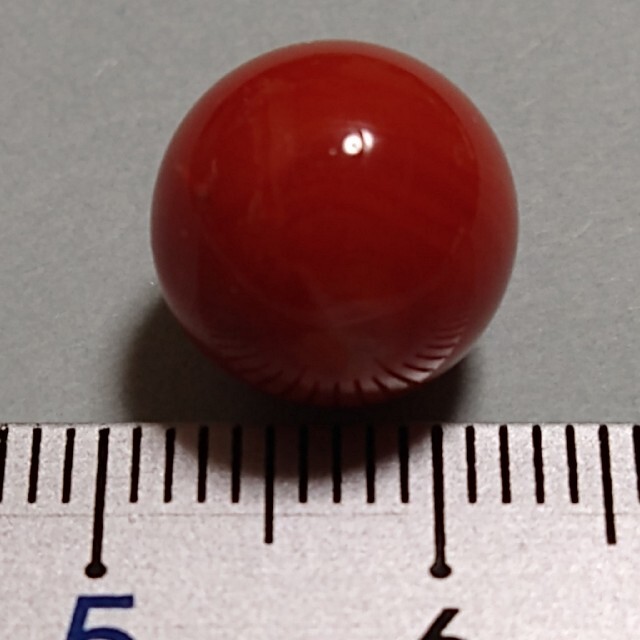 m27 濃赤 煌珊瑚 片穴 球 11.0 mm 9.30 ct 1.86 g-vecascuolaufficio.it