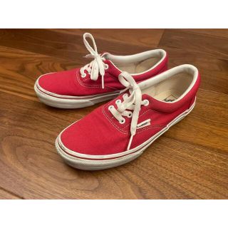 ヴァンズ(VANS)のVANS ERA エラ スニーカー　レッド　赤　バンズ　キャンバス(スニーカー)