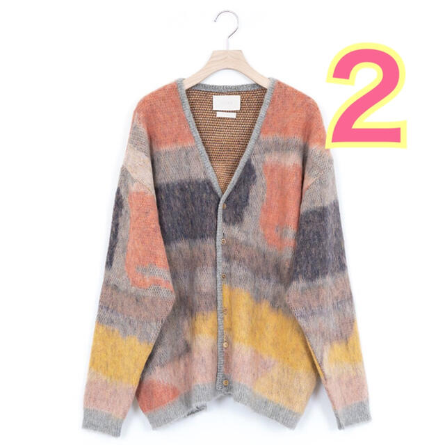 ２素材YOKE ROTHKO JACQUARD CARDIGAN／yoke 21AW