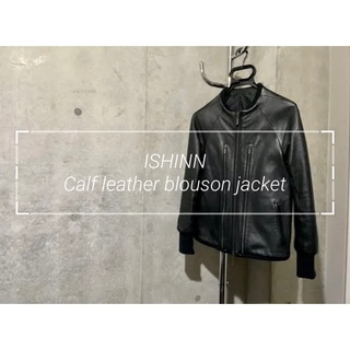 ISHINN calf leather blouson jacket イシン(レザージャケット)