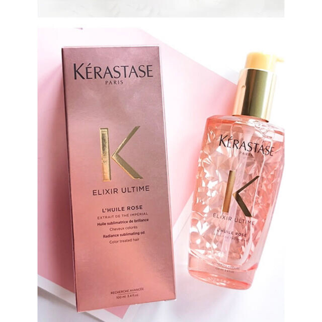 KERASTASE(ケラスターゼ)のケラスターゼHU エリクシール ウルティム ユイル ローズ コスメ/美容のヘアケア/スタイリング(オイル/美容液)の商品写真