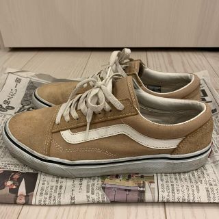 ヴァンズ(VANS)の【ラプンツェル様専用】VANS オールドスクール 25.5cm ベージュ(スニーカー)