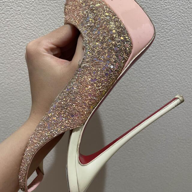 Christian Louboutin - ルブタン♡Fetish Peep Sling ピンク Christian Louboutin - ルブタン♡Fetish Peep Sling ピンク