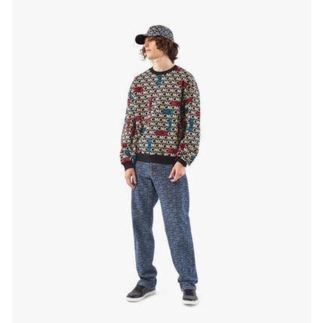 MCM スウェット トレーナー ロゴ ブラック モノグラム スウェット