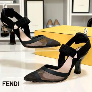 FENDI - 3445 フェンディ コリブリ メッシュ パンプス ブラックの通販