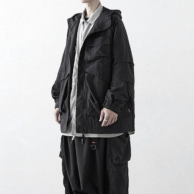 GOOPiMADE FISHTAIL UTILITY PARKA black