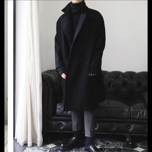 SAPU BD】チェスターコート ロング ダブル 黒 ビックシルエットの通販 ...