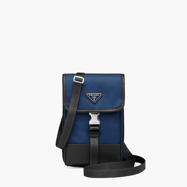 日本未入荷 PRADA - ショルダーストラップ付 ナイロンxサフィアーノ