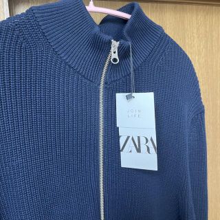 ザラ(ZARA)の2020AW Zara ドライバーズニット （XL size・ネイビー）(ニット/セーター)