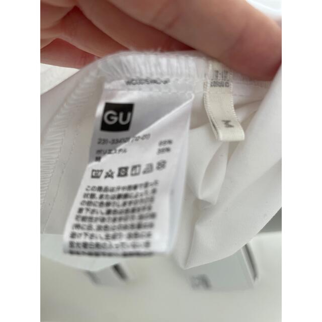 GU(ジーユー)の⭐︎美品⭐︎GU ティアードミニシャツワンピース　白　M   レディースのワンピース(ミニワンピース)の商品写真