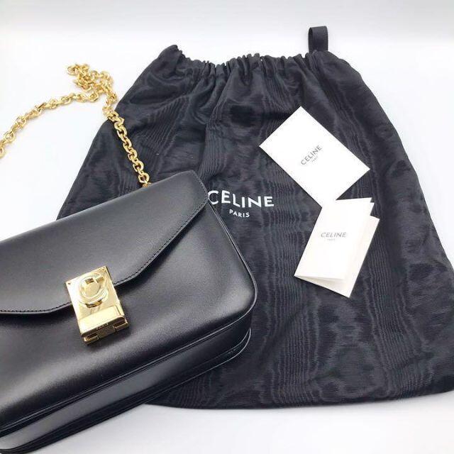 CELINE セリーヌ ミディアム　C ショルダーバッグ　ブラック　バッグ