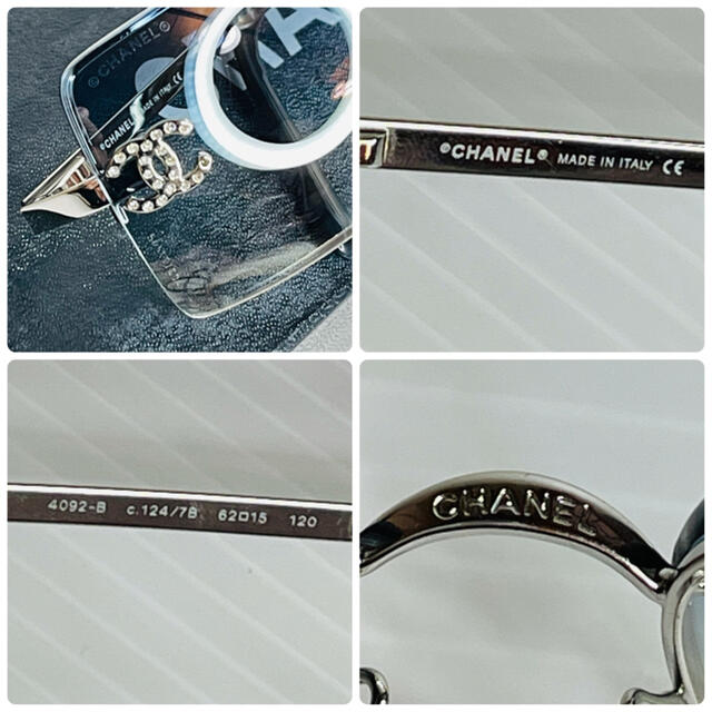 CHANEL(シャネル)の(良品！)シャネル　ラインストーン　ココマーク　サングラス　4092 メンズのファッション小物(サングラス/メガネ)の商品写真