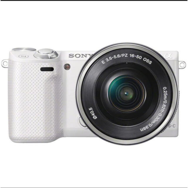 【美品】SONY NEX−5R NEX-5RL(W) ズームレンズキットミラーレス一眼