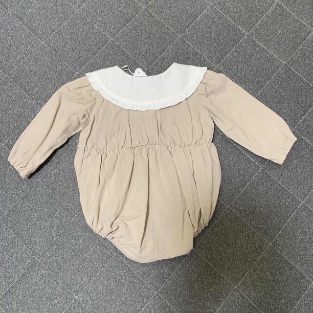 新品未使用☆ママラクロンパース　80センチ キッズ/ベビー/マタニティのベビー服(~85cm)(ロンパース)の商品写真