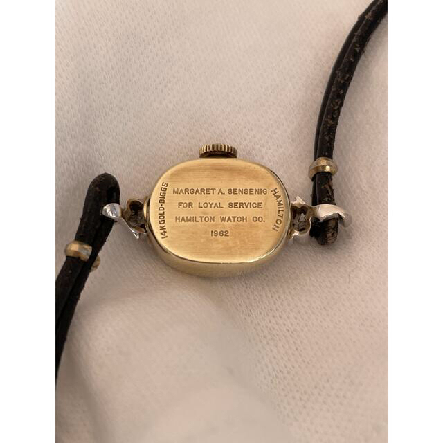 Hamilton(ハミルトン)の【HAMILTON】 14K ダイヤ アンティーク 腕時計 レディース 手巻き レディースのファッション小物(腕時計)の商品写真