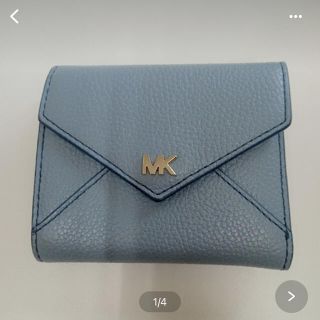 マイケルコース(Michael Kors)の【値下げ】MICHAEL KORS 二つ折り財布 水色(折り財布)