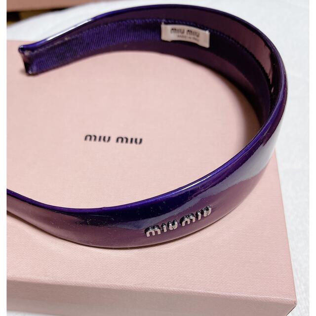 グリッター miumiu - 正規品♡MIUMIUカチューシャ♡黒の通販 by coeur