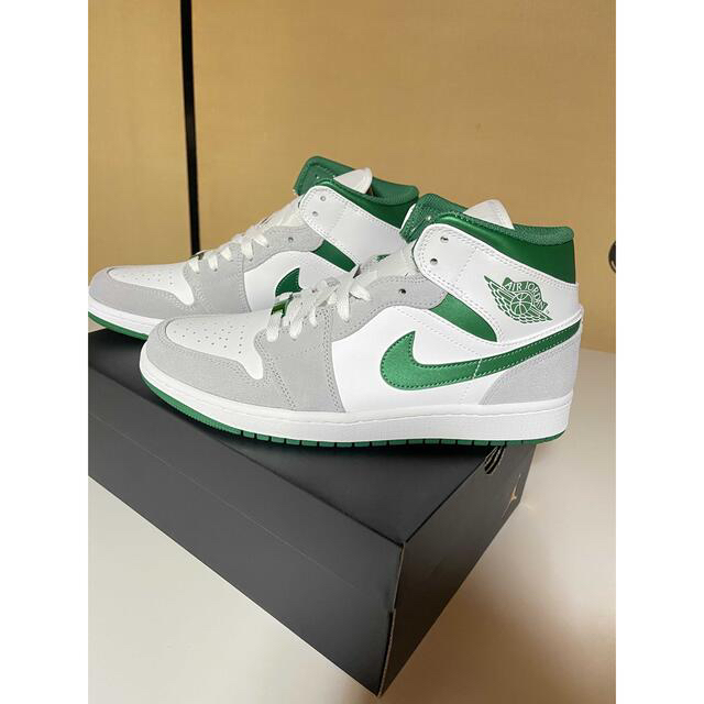 Nike Air Jordan 1 Mid "Green Grey White"