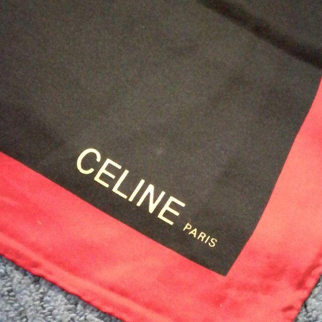 celine(セリーヌ)の555 A 美品　セリーヌ　CELINE　スカーフ　シルク100% レディースのファッション小物(バンダナ/スカーフ)の商品写真