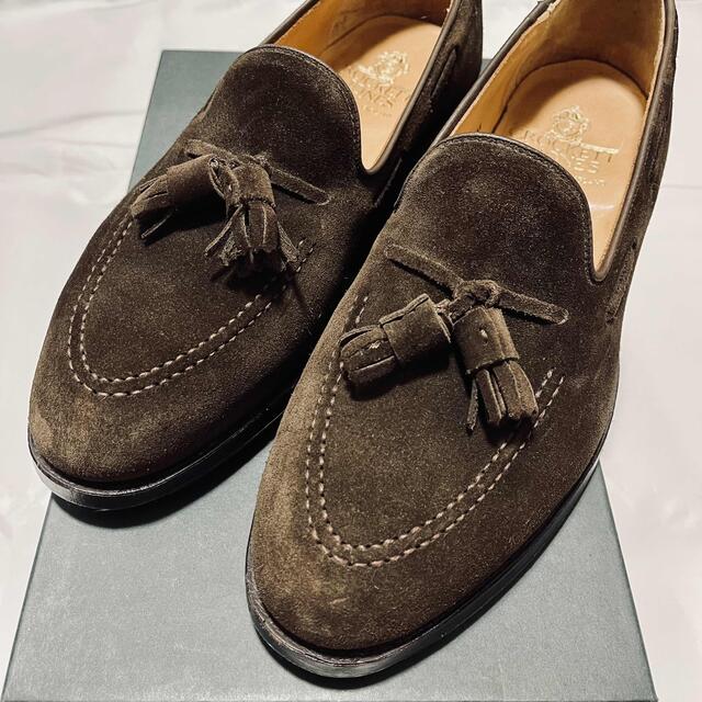 Crockett&Jones(クロケットアンドジョーンズ)の【極美品】クロケット＆ジョーンズ キャベンディッシュ3 タッセルローファー濃茶8 メンズの靴/シューズ(スリッポン/モカシン)の商品写真