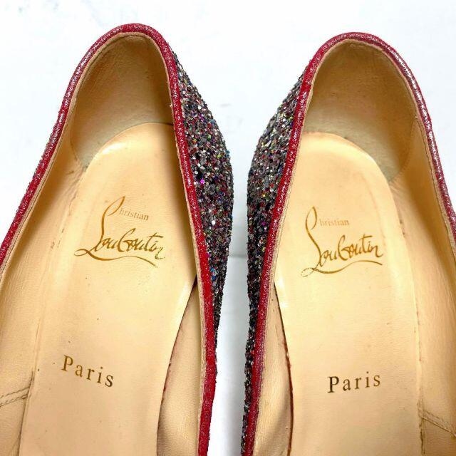 Christian Louboutin(クリスチャンルブタン)のChristian Louboutinルブタン 37 1/2 グリッターパンプス レディースの靴/シューズ(ハイヒール/パンプス)の商品写真